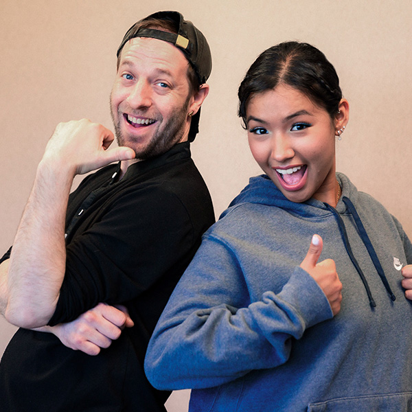 Happy patient and doctor from Minnesota Dental Surgery and Implant Center smiling